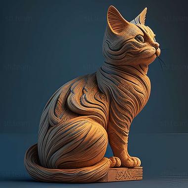 3D model Aegean cat (STL)